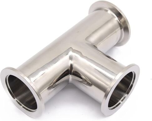 SS304 KF25 Equal Tee Stainless Steel 304 KF Vacuum Fittings NW Vacuum Tee with KF Flanges in Kuwait