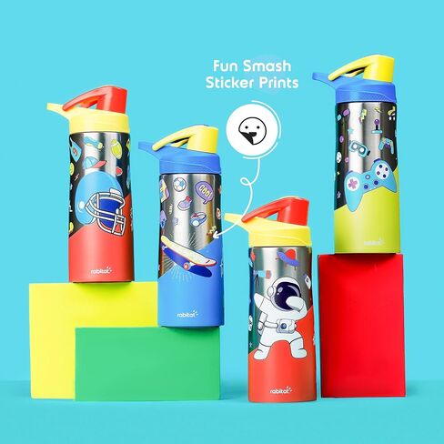 Nutri Lock Stainless Steel Insulated Sipper Bottle (Mad eye) in Saudi Arabia