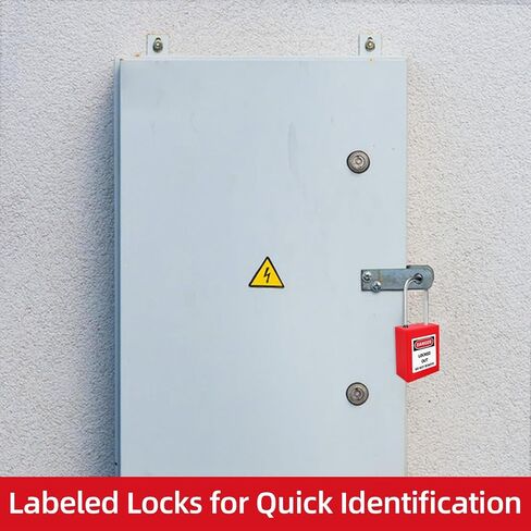 Lockout Tagout Locks Set-10pcs Red Loto Locks,Lockout Locks Keyed Different, OSHA Compliant Lock Out Tag Out Padlocks,Safety Padlocks for Electrical Lockout Tag Out Kit,2 Keys Per Lock in Saudi Arabia