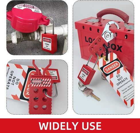 Lockout Tagout Locks Set-10pcs Red Loto Locks,Lockout Locks Keyed Different, OSHA Compliant Lock Out Tag Out Padlocks,Safety Padlocks for Electrical Lockout Tag Out Kit,2 Keys Per Lock in Saudi Arabia