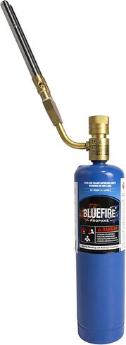 BLUEFIRE مزدوج لهب جيت توربو رأس الشعلة عالي الإخراج 17060 وحدة حرارية بريطانية كاملة معدنية ثقيلة دليل الإشعال لحام الغاز أنابيب مزدوجة فوهة الشعلة الوقود بواسطة MAPP MAP البروبان لحام قاذف اللهب in Kuwait