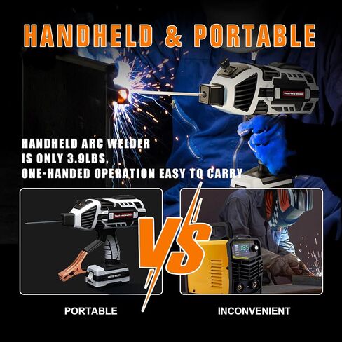 Portable Welder Machine 110V ARC Handheld Welder IGBT Inverter Welding Gun Stick Welder 6 Variable Current Adjustment Hand Held Welding Machine, Fit for 1/16"-1/8" Welding Rods (Green) in Saudi Arabia