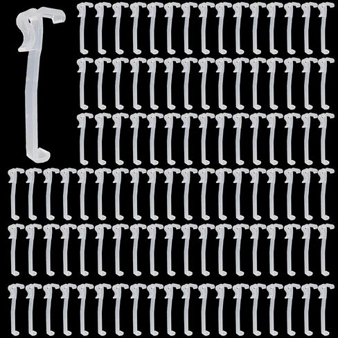 20pcs Valance Clips for Window Blinds,3-1/4 inch Clear Plastic Valance Retainer Holder in Saudi Arabia
