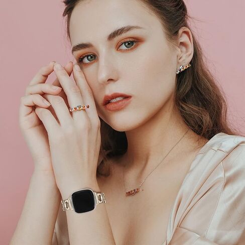 JOYOZY متوافق مع Fitbit Sense وVersa 3 Bands للنساء، ملحقات بديلة من الفولاذ المقاوم للصدأ Fitbit Sense/Versa 3 Band in Kuwait