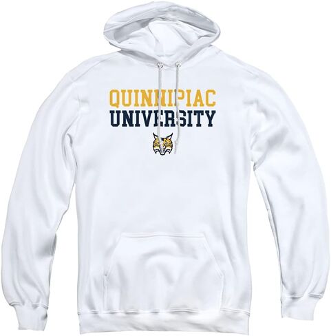 LOGOVISION Quinnipiac University Official Stacked Unisex Adult Pull-Over Hoodie in Saudi Arabia