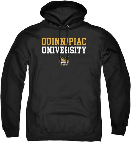 LOGOVISION Quinnipiac University Official Stacked Unisex Adult Pull-Over Hoodie in Saudi Arabia