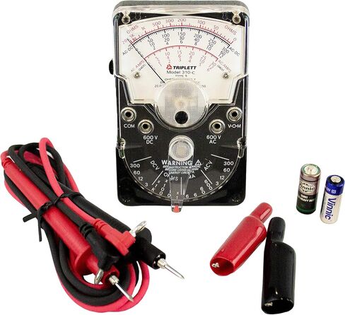 Triplett 3018 Model 310 Hand-Sized Analog Multimeter - AC/DC Voltage, DC Current, Resistance, White in Saudi Arabia