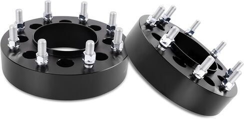 YIZBAP 2PCS 8x6.5 to 8x170 Wheel Adapters for 1999-2010 Silverado Sierra 2500 3500 HD 2014-2023 RAM 2500 3500, 1.5 inch 8x165.1mm to 8x170mm Wheel Adapters 126.15mm Hub Bore with 14x1.5 Thread Pitch. in Kuwait