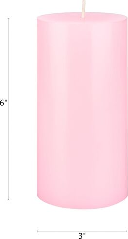 Mega Candles 1 pc Unscented Purple Round Pillar Candle, Hand Poured Premium Wax Candles 3 Inch x 6 Inch, Home Décor, Wedding Receptions, Baby Showers, Birthdays, Celebrations, Party Favors & More in Saudi Arabia