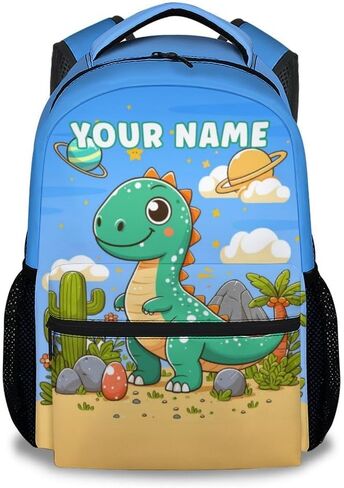 Dinosaur School Backpack for Kids - 17 Inch Colorful Backpacks for Girls 6-8 Ages - Lightweight Cartoon Bookbag for Elementary in Saudi Arabia