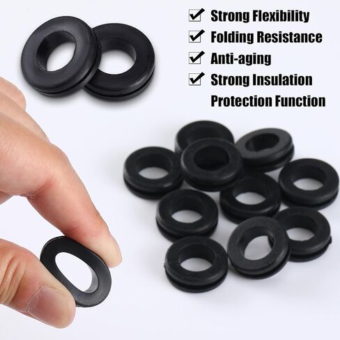 Frienda 30 Pcs Rubber Grommets for Wiring Hole Grommet Kit Double Sided Wire Grommets Electrical Cable Outlet Rubber Bushing Automotive Rubber O Rings for Water Oil Hose Firewall Repair (3/4 Inch) in Saudi Arabia