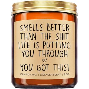 Motivational Candle, Get Well Gifts for Women After Surgery, Breast Cancer Gifts for Woman, Cancer Care Gifts, Encouragement Gifts, Get Well Soon Gifts for Women, Men, Chemo Patients