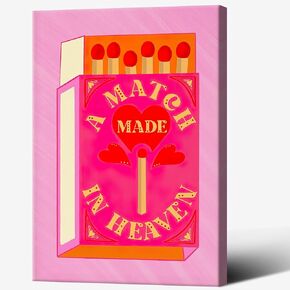 Vintage Funny Pink Ace of Hearts Poker Poster Lucky Me Wall Art Print Trendy Poker Aesthetic Art Retro Pink Minimalist Style Game Room Preppy Girl Bedroom Dorm Room Decor Canvas 12x16Inch Unframed