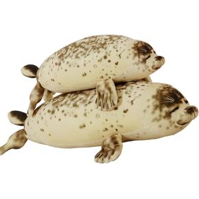 32 inch Large Cute Ocean Seal Plush, Giant Cuddle Body Soft Pillow Plushies, Big Fat Seal Stuffed Animals Toy Room Decor, Gift for Girls and Boy, Birthday