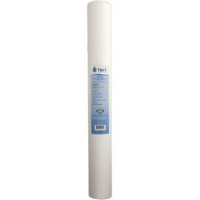 Tier1 20 Micron 20 Inch x 2.5 Inch | 3-Pack Spun Wound Polypropylene Whole House Sediment Water Filter Replacement Cartridge | Compatible with Pentek P20-20, Purtrex PX20-20, Home Water Filter