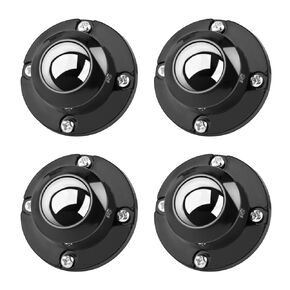 8 Pack 1 Inch Self Adhesive Paste Caster Wheels for Furniture Bucket, Load Capacity 28LBS Per Wheel, Low Profile Swivel Wheels for Small Appliance Storage Bins (8)