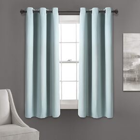 Lush Decor Absolute Blackout Curtains Plum Insulated Grommet Window Curtain Panel Pair | Light Filtering, Energy Efficient, 84" x 38"