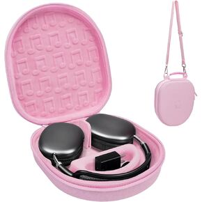 Smart Case for AirPods Max Hard Case, Portable Travel Carrying Headphone Cover Hard Shell Storage Bag, Protective Organizer Box for New Airpod Max with Detachable Shoulder Strap