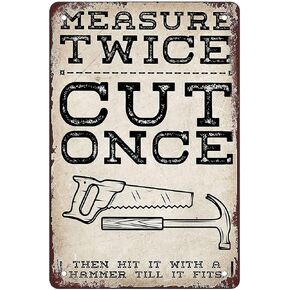 Retro Tin Sign BARBERSHOP PRICE LIST Outdoor Porch Hanging Wall Decoration Size:8x12