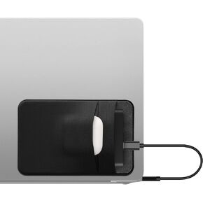 kwmobile Elastane Sleeve Compatible with SanDisk Portable SSD, Samsung T7, Crucial X8, HDD Case - Stretchy Holder for External SSD - 13x8.3cm (5.1x3.3) - Black Matte