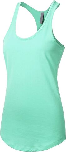 Womens Active Racerback Tank Top Soft Casual Sleeveless Workout Gym Yoga Tee Shirt Jersey in Saudi Arabia