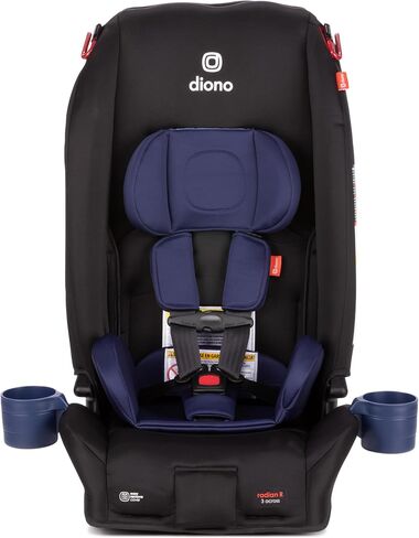 Diono Radian 3R Comfort Travel Kit, Infant Car Seat Accessory, Compatible with Radian 3R, 7-Piece Kit (2 Harness Pads, 1 Buckle Pad, Head Cushion, Seat Cushion, 2 Cupholders), Gray Storm in Saudi Arabia