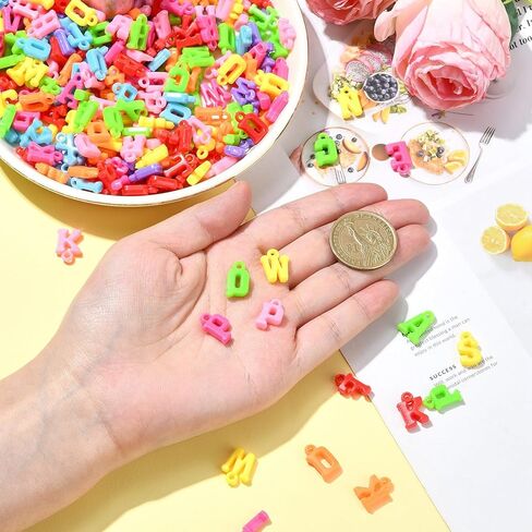 DanLingJewelry 1200pcs Craft Supplies Baby Feet Charms Colorful Acrylic Baby Foot print Charms for Jewelry Making DIY Party Decoration in Kuwait