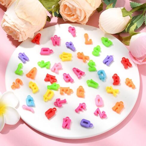 DanLingJewelry 1200pcs Craft Supplies Baby Feet Charms Colorful Acrylic Baby Foot print Charms for Jewelry Making DIY Party Decoration in Kuwait