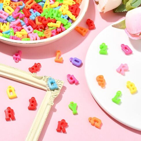 DanLingJewelry 1200pcs Craft Supplies Baby Feet Charms Colorful Acrylic Baby Foot print Charms for Jewelry Making DIY Party Decoration in Kuwait