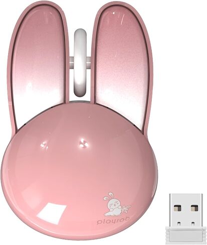 2.4GHz Gameing Wireless Mouse, 3-Button Rabbit Shape Wireless Mouse, Portable Laptop Mouse with USB Receiver for Laptops/PC/Mac（Mouse Suitable for Teenagers） in Kuwait