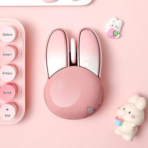 2.4GHz Gameing Wireless Mouse, 3-Button Rabbit Shape Wireless Mouse, Portable Laptop Mouse with USB Receiver for Laptops/PC/Mac（Mouse Suitable for Teenagers） in Kuwait