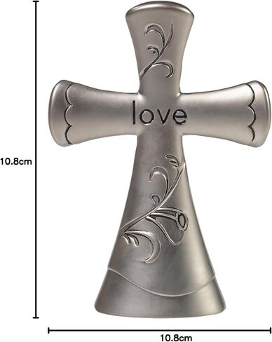 Precious Moments 172472 Bless This Home Silver Zinc Alloy 4.25" Tabletop Cross in Saudi Arabia