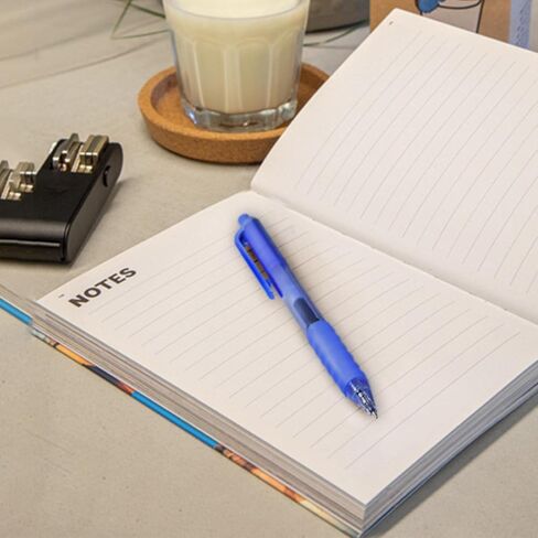 أقلام جل زرقاء من AIHAO، نقطة متوسطة 0.7 مم، حبر أزرق، قلم حبر جل بكرة دوارة قابل للسحب للكتابة السلسة، اليومية، المخطط، 12 عبوة in Kuwait