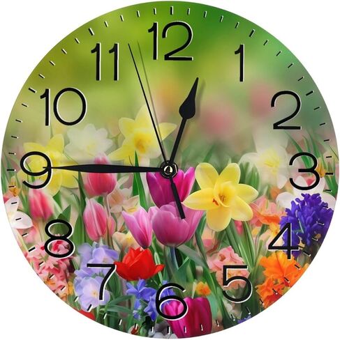 Home Decor Funny Elephant Round Wall Clock Acrylic Silent Non-Ticking Decorative Clocks for Living Room Kitchen in Saudi Arabia