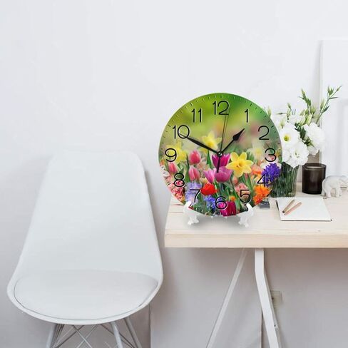 Home Decor Funny Elephant Round Wall Clock Acrylic Silent Non-Ticking Decorative Clocks for Living Room Kitchen in Saudi Arabia