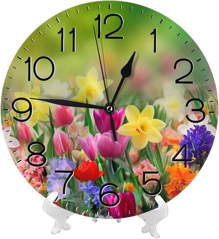 Home Decor Funny Elephant Round Wall Clock Acrylic Silent Non-Ticking Decorative Clocks for Living Room Kitchen in Saudi Arabia