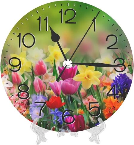 Home Decor Funny Elephant Round Wall Clock Acrylic Silent Non-Ticking Decorative Clocks for Living Room Kitchen in Saudi Arabia