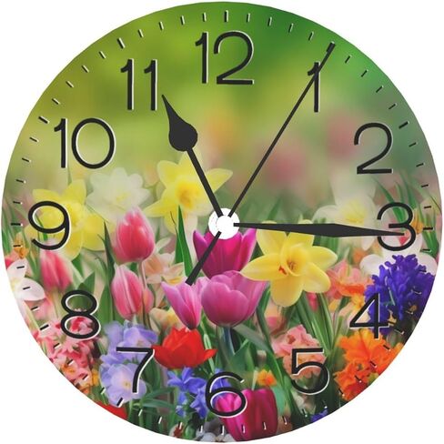 Home Decor Funny Elephant Round Wall Clock Acrylic Silent Non-Ticking Decorative Clocks for Living Room Kitchen in Saudi Arabia