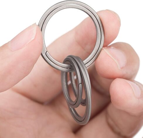 TISUR Titanium Key Rings for Keychains, Quick Release Side Pushing Key Organizer Kit, Wisely Group Your Keys in Saudi Arabia