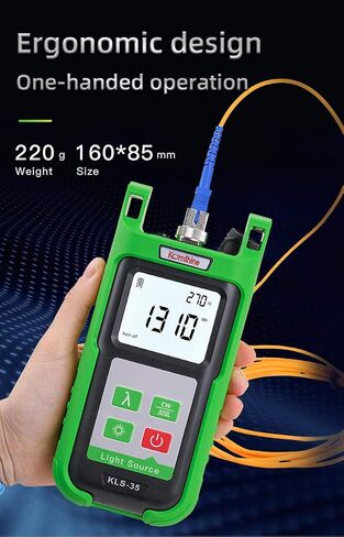 Optical Fiber SingleMode SM and Multimode MM Light Source KLS-35-MS 1310/1550nm, Multimode 850/1300nm with LED, ±0.05dB/15mins Output Stability in Saudi Arabia