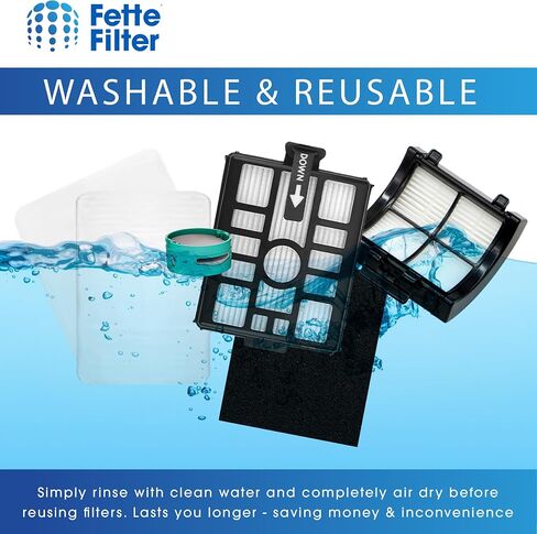 فلتر Fette - فلتر Hepa بديل XPRFIW1000 متوافق مع Shark IW1111 Detect Pro مكنسة كهربائية لاسلكية لليد، قطعة فلتر ما قبل المحرك # XPRFIW1000 4 عبوات in Kuwait