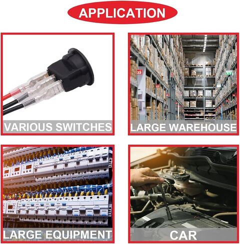 36Pcs Quick Splice 6.3mm Female Spade Quick Connectors Wire Crimp Terminal Block with Insulating Sleeve, Wiring Cap and Red/Black Cable Wire for Electrical Wiring（18 Red+18 Black） in Saudi Arabia