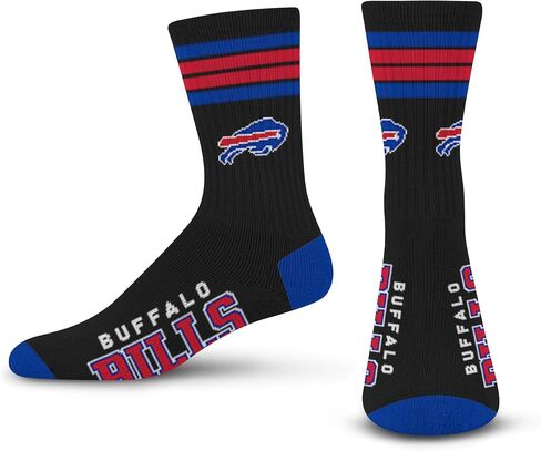FBF - NFL Black Deuce Team Logo Youth Size Kids Crew Socks Approx. 4-8 years old in Saudi Arabia