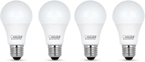 Feit Electric A19 LED Light Bulbs, 100W Equivalent, Non Dimmable, 1600 Lumens, E26 Standard Base, 5000k Daylight, 80 CRI, 10 Year Lifetime, Energy Efficient, 2 Pack, A1600/850/10KLED/2 in Saudi Arabia