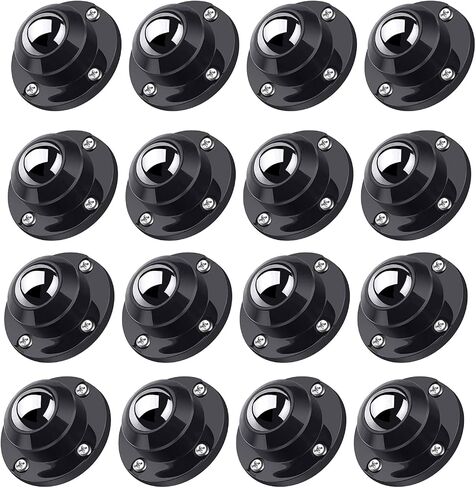 8 Pack 1 Inch Self Adhesive Paste Caster Wheels for Furniture Bucket, Load Capacity 28LBS Per Wheel, Low Profile Swivel Wheels for Small Appliance Storage Bins (8) in Saudi Arabia