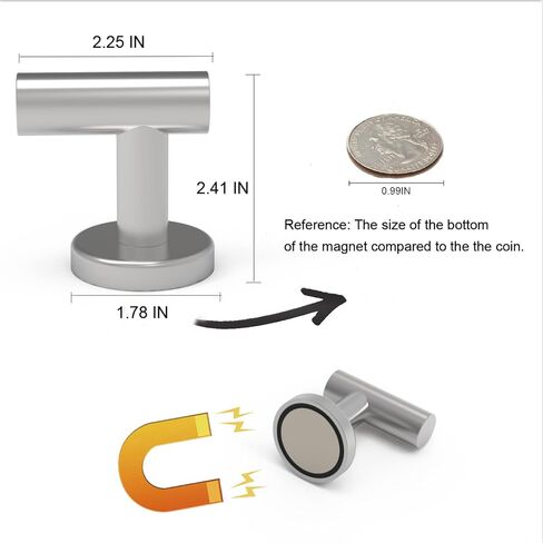 Magnetic Hooks Coat Magnet Hooks for Hanging,Magnetic Hooks Heavy Duty with Strong Magnet for Pot Holder,Grill,Refrigerator,Home,Kitchen,Workplace or Office. in Saudi Arabia