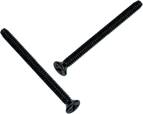 Extra Long Black Outlet Screws 40pcs 6-32 x 2 Inch Electrical Outlet Screws Outlet Extender Screws Machine Screws for Fix Wonky and Sunken Outlets, 304 Stainless Steel in Saudi Arabia