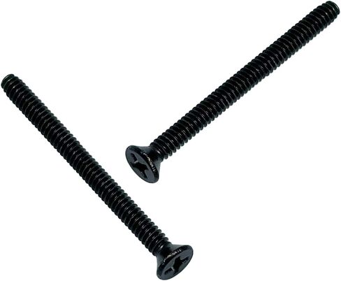 Extra Long Black Outlet Screws 40pcs 6-32 x 2 Inch Electrical Outlet Screws Outlet Extender Screws Machine Screws for Fix Wonky and Sunken Outlets, 304 Stainless Steel in Saudi Arabia
