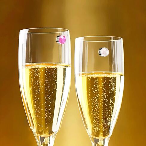 PENTA ANGEL Wine Glass Marker 12Pcs Reusable Colorful Crystal Drink Wine Cup Bottle Identifiers Label Tag for Bar Party Champagne Flutes Cocktails Martinis Tasting in Kuwait