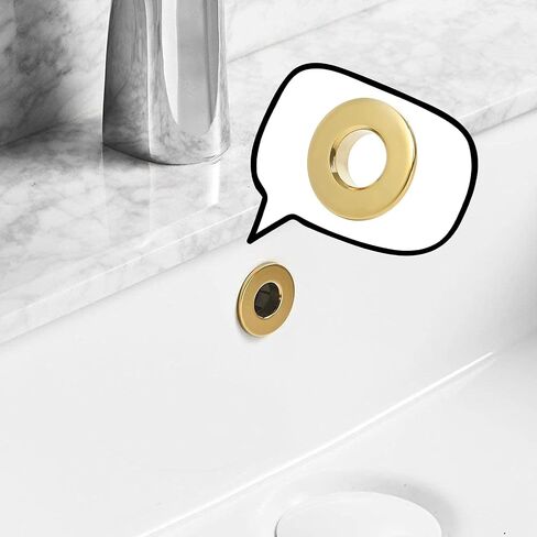 BWE Sink Basin Trim Overflow Cover Oil Rubbed Bronze Brass Insert in Hole Round Caps in Saudi Arabia